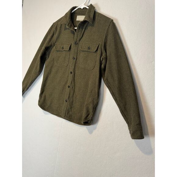 Everlane The Heavyweight Overshirt Uniform Long Sleeve Green Small Chore Pockets - Picture 3 of 9